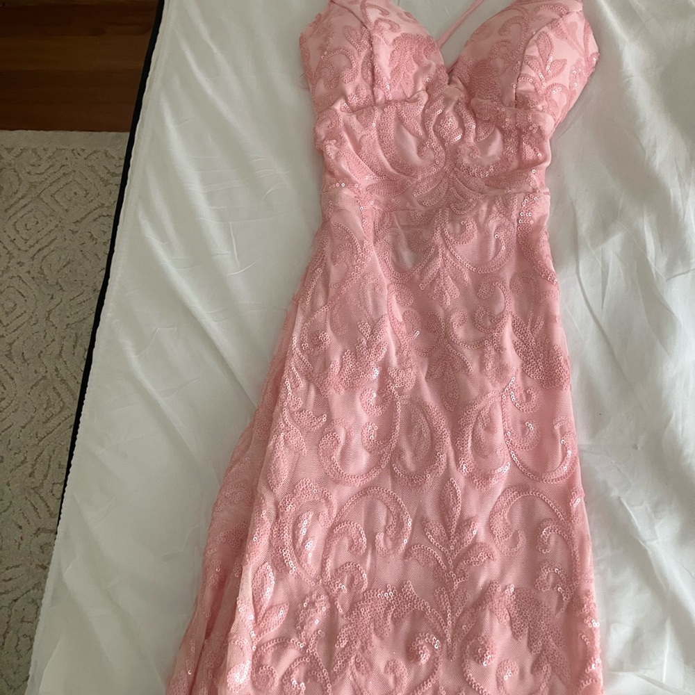 Windsor Bethanie Formal Sequin V-Neck Mermaid Dress - Picture 3 of 4